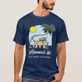 Hammock Life Chill Mode Activated Funny Tecknad T Shirt
