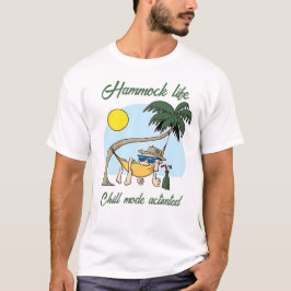 Hammock Life Chill Mode Activated Funny Tecknad T Shirt