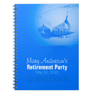 Hammock Lycklig Pension Party 01 Guest Bok Anteckningsbok Med Spiral