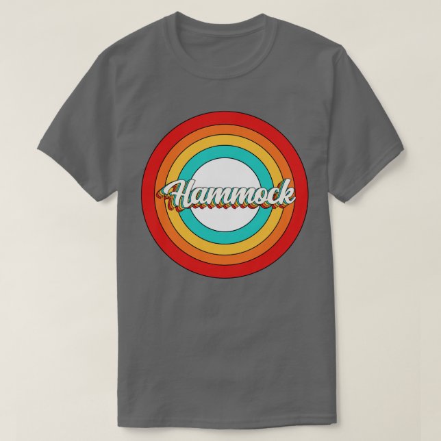 Hammock Namn Shirt Vintage Hammock Circle T Shirt (Design framsida)