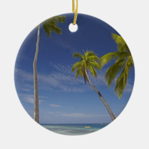 Hammock och handflatan träd, Plantation Island Re Julgransprydnad Keramik