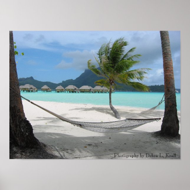 Hammock på Bora Bora Poster (Framsidan)