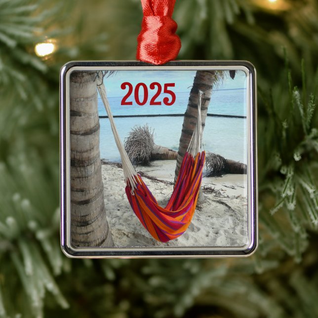 Hammock på Karibiska Beach Ornament (Träd)