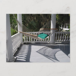 Hammock på vykortet Veranda Vykort