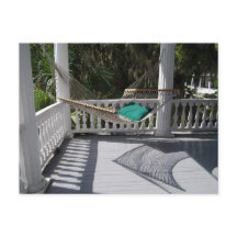 Hammock på vykortet Veranda