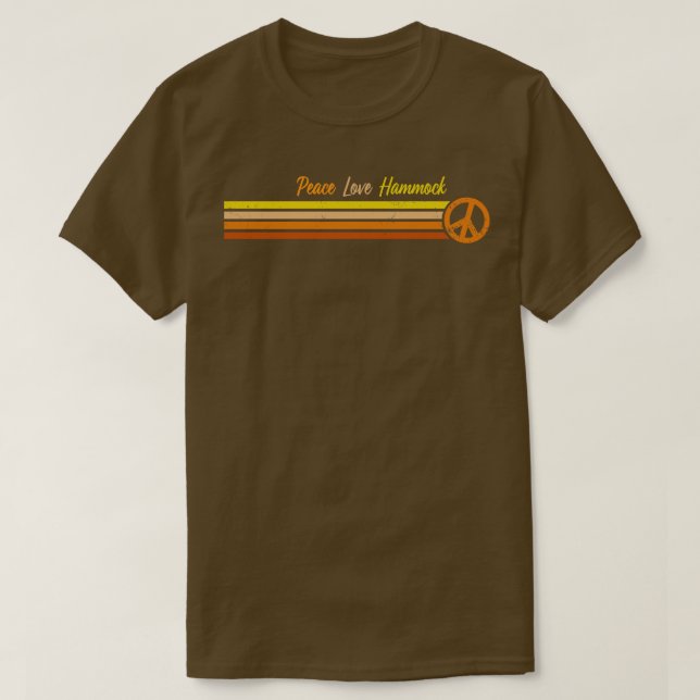 Hammock Sunset Retro Rand T Shirt (Design framsida)