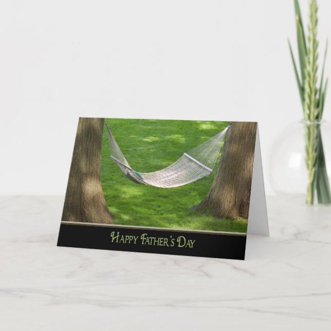 Hammock Swing för Fars dag Kort (Framsida)