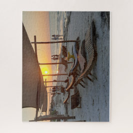Hammock vid havet vid solnedgång pussel