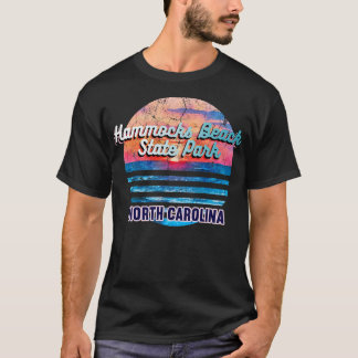 Hammocks Beach State Park North olina Retro Sunset T Shirt