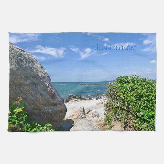 Hammonasset Beach Dish Towel Kökshandduk (Horisontell)
