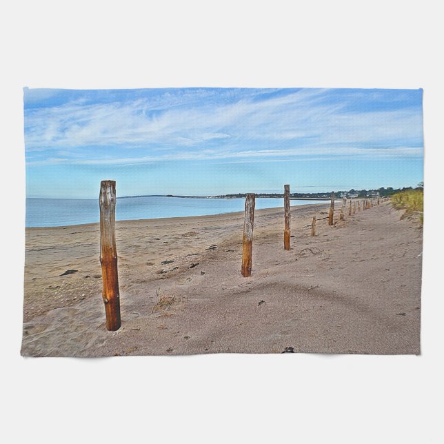 Hammonasset Beach Dish Towel Kökshandduk (Horisontell)