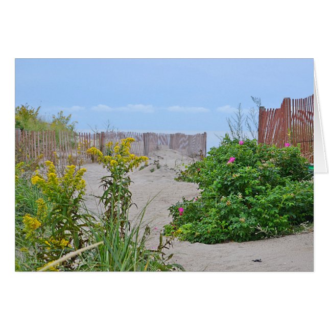 Hammonasset Beach Notecard OBS Kort (Framsidan Horizontal)