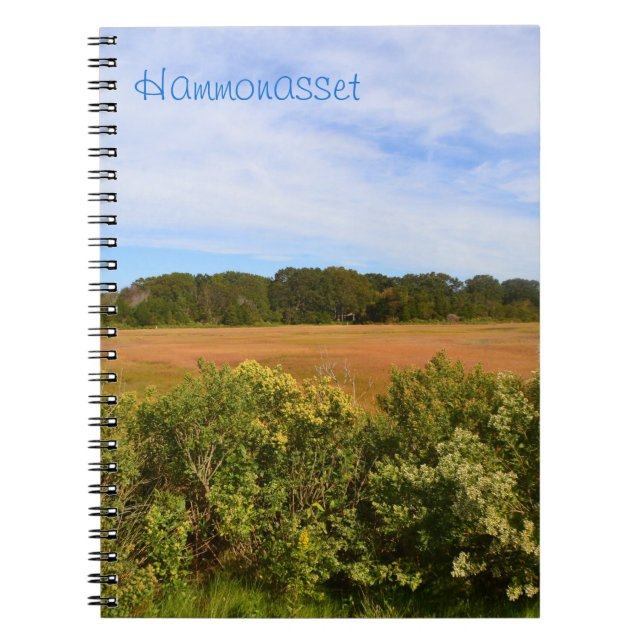 Hammonasset Marsh Notebook Anteckningsbok Med Spiral (Framsidan)