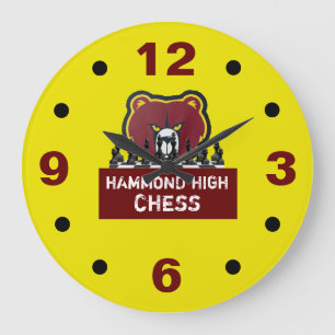 HAMMOND HIGH SCHACK Väggtimme Stor Klocka
