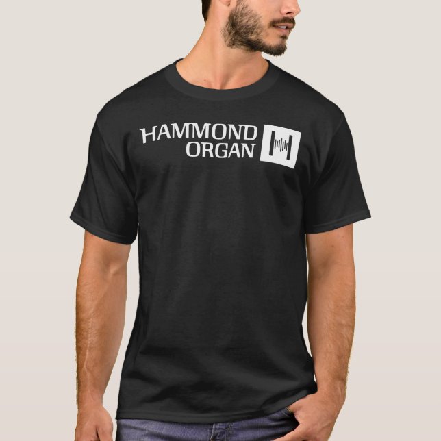 Hammond Organ Logotyp Classic T-Shirt (Framsida)