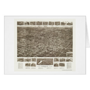 Hammonton panorama- karta för NJ - 1926 Hälsningskort