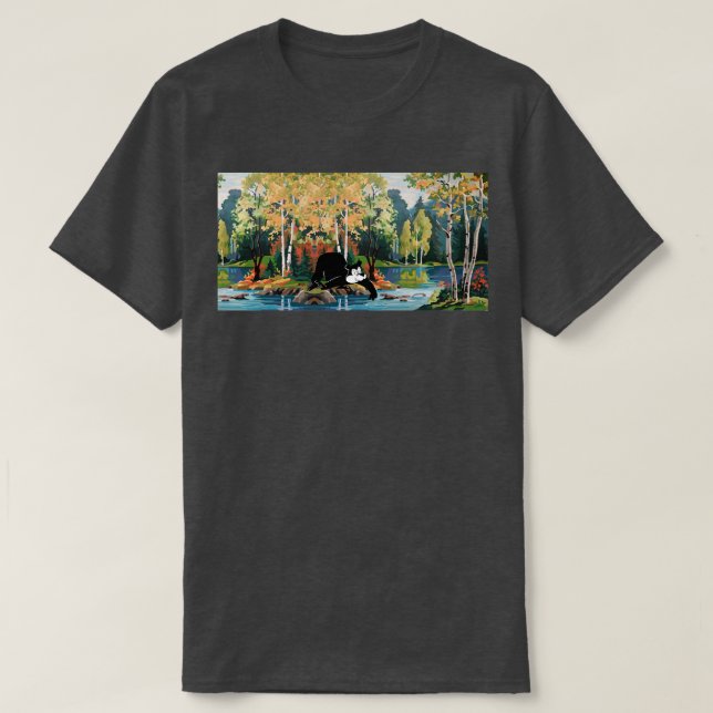 Hamms Beer Bear mot Kallet Stream T Shirt (Design framsida)