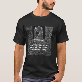 Hammurabi benämner och villkor t-shirt