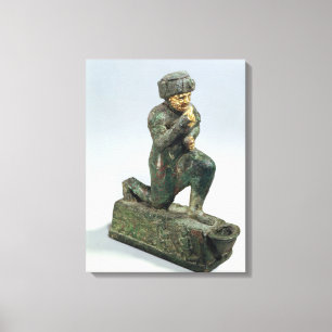 Hammurabi kung av Babylon som ber för en sacre Canvastryck