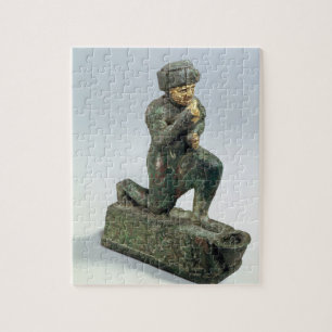 Hammurabi kung av Babylon som ber för en sacre Pussel
