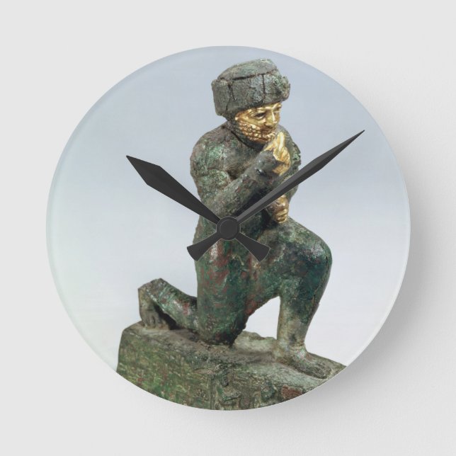 Hammurabi kung av Babylon som ber för en sacre Rund Klocka (Framsida)