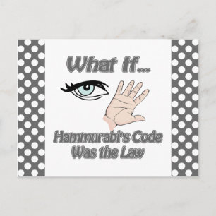 Hammurabis kodifierar vykort