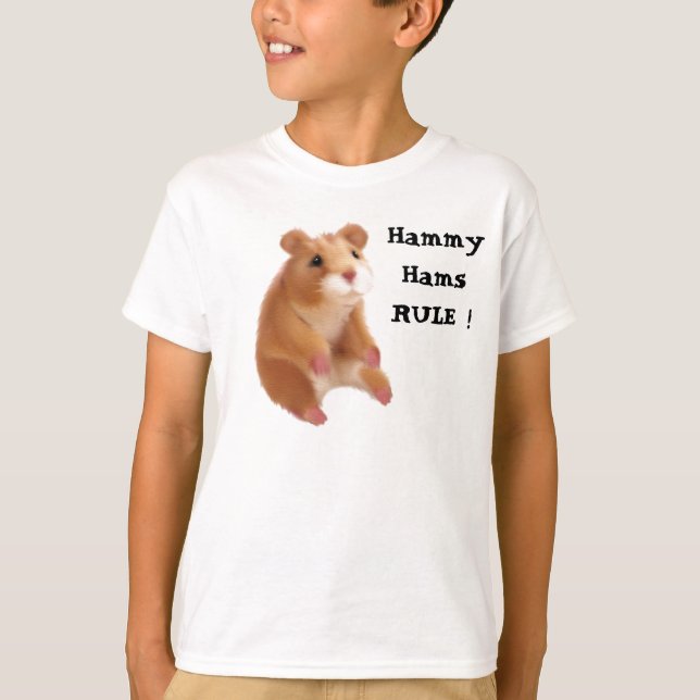 Hammy Hams RULE! Tee Shirt (Framsida)