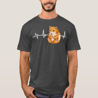 Hammy Hamster Heartslag EKG Heart Rate Hamsters T Shirt