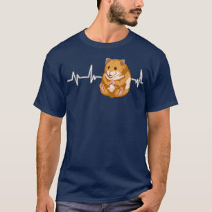 Hammy Hamster Heartslag EKG Heart Rate Hamsters T Shirt
