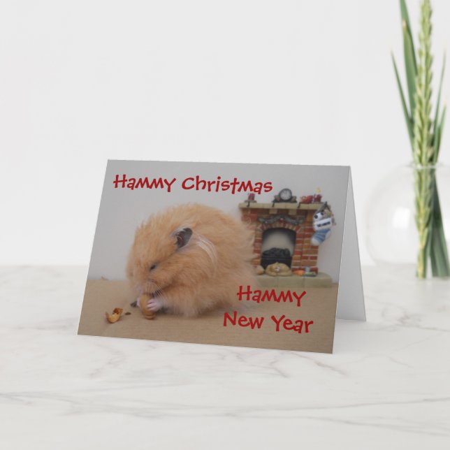 Hammy jul helgkort (Framsida)