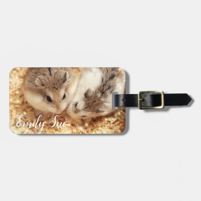 Hammyville - Cute Hamster Bagagebricka (Horisontell Framsida)
