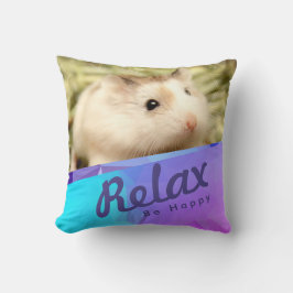 Hammyville - Cute Hamster Geo Design Kudde