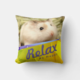 Hammyville - Cute Hamster Geo Design Kudde