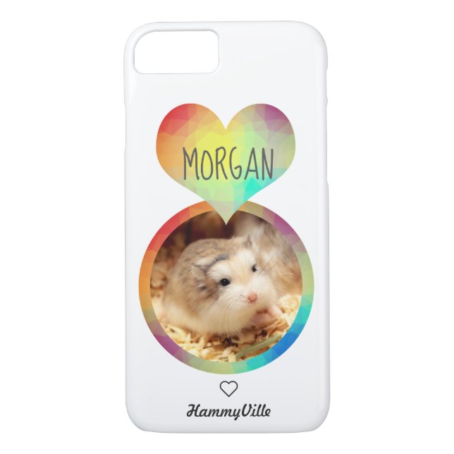 Hammyville - Cute Hamster Heart Case-Mate iPhone Skal (Baksida)