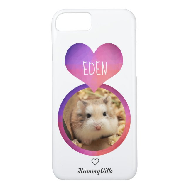 Hammyville - Cute Hamster Heart Case-Mate iPhone Skal (Baksida)