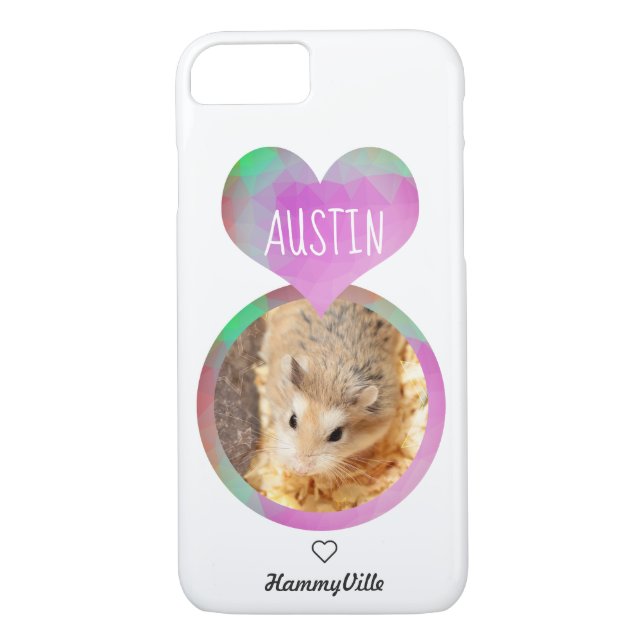 Hammyville - Cute Hamster Heart Case-Mate iPhone Skal (Baksida)