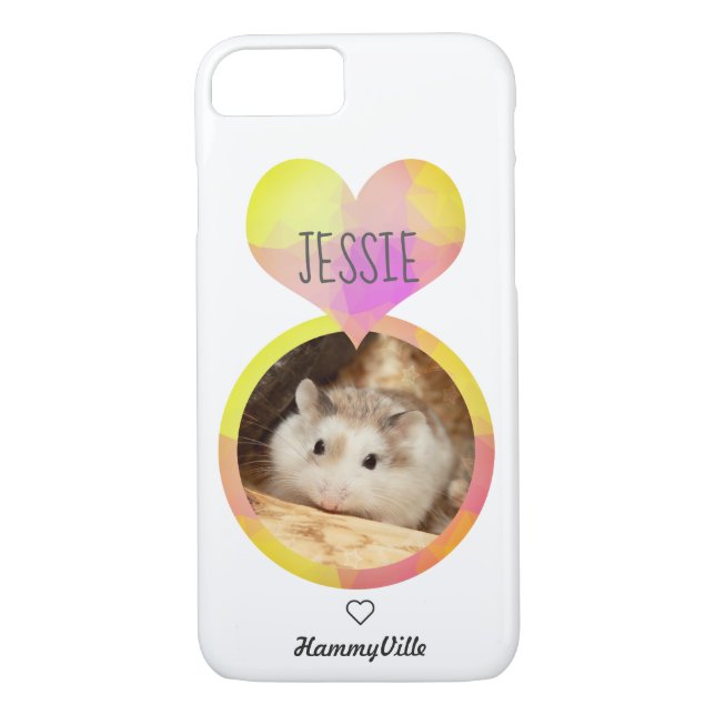 Hammyville - Cute Hamster Heart Case-Mate iPhone Skal (Baksida)
