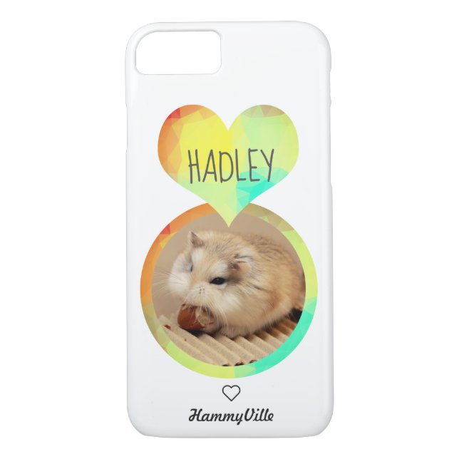 Hammyville - Cute Hamster Heart Case-Mate iPhone Skal (Baksida)