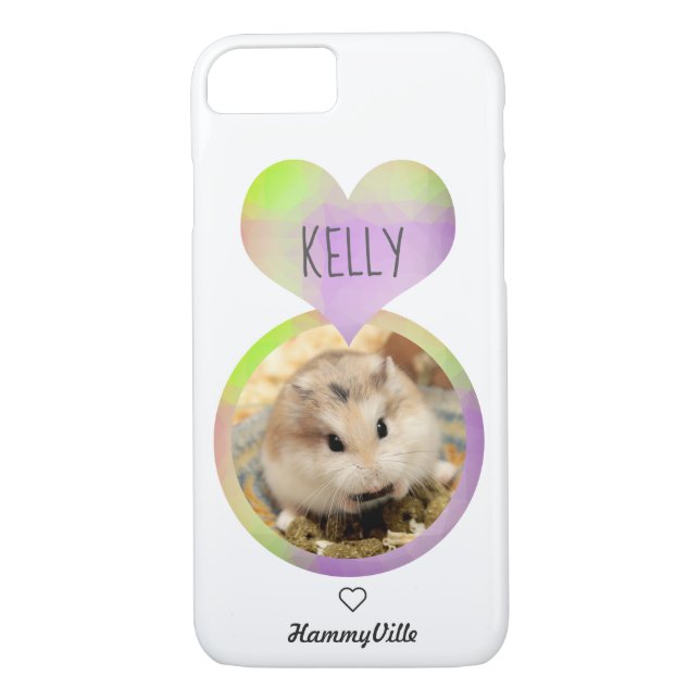 Hammyville - Cute Hamster Heart Case-Mate iPhone Skal (Baksida)