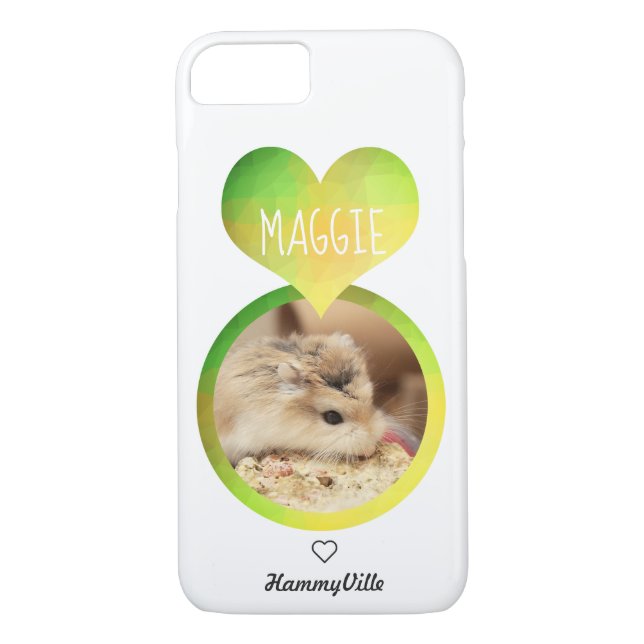 Hammyville - Cute Hamster Heart Case-Mate iPhone Skal (Baksida)