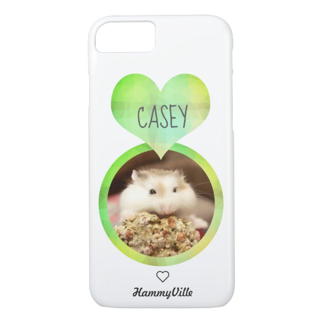 Hammyville - Cute Hamster Heart Case-Mate iPhone Skal (Baksida)