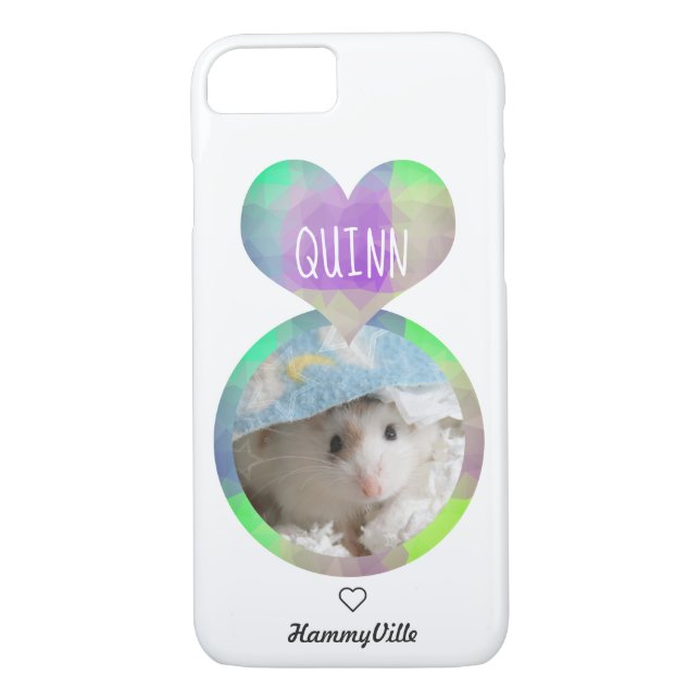 Hammyville - Cute Hamster Heart Case-Mate iPhone Skal (Baksida)