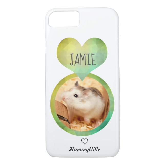 Hammyville - Cute Hamster Heart Case-Mate iPhone Skal (Baksida)