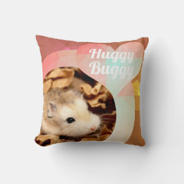 HammyVille - Cute Hamster Heart Huggy Buggy Kudde