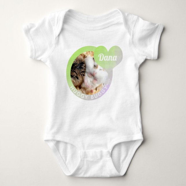 HammyVille - Cute Hamster Heart Huggy Buggy T Shirt (Framsida)