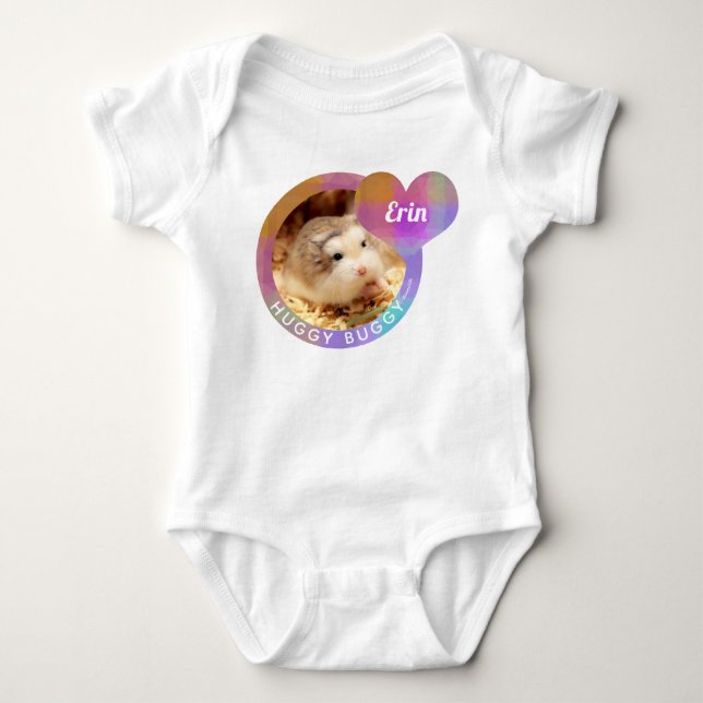 HammyVille - Cute Hamster Heart Huggy Buggy Tee (Framsida)