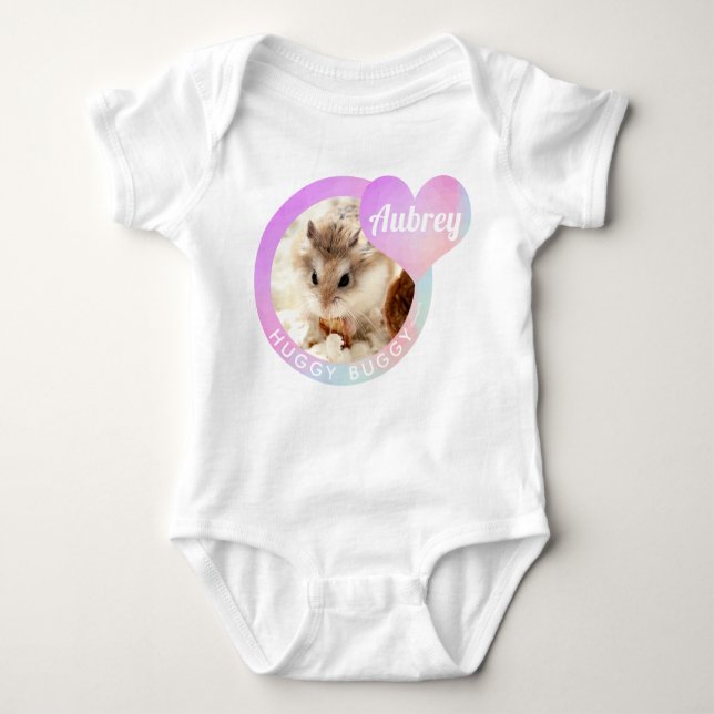 HammyVille - Cute Hamster Heart Huggy Buggy Tee (Framsida)