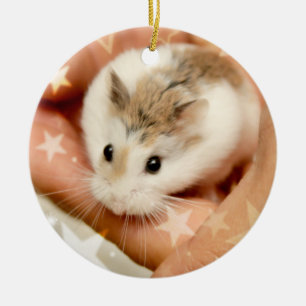 Hammyville - Cute Hamster Julgransprydnad Keramik