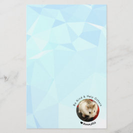 Hammyville - Cute Hamster med Motivational Quote Brevpapper