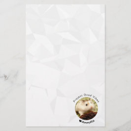 Hammyville - Cute Hamster med Motivational Quote Brevpapper